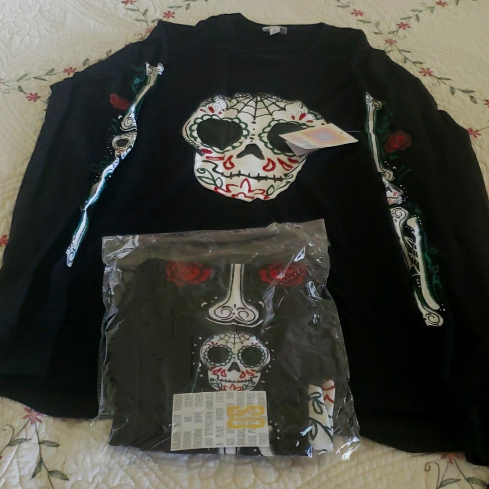 Lularoe Long Sleeve Hudson & coordinating leggings - Picture 1 of 3